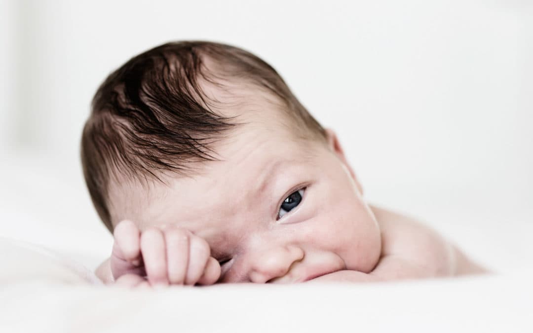 Nyfødt fotografering – en uge gammel
