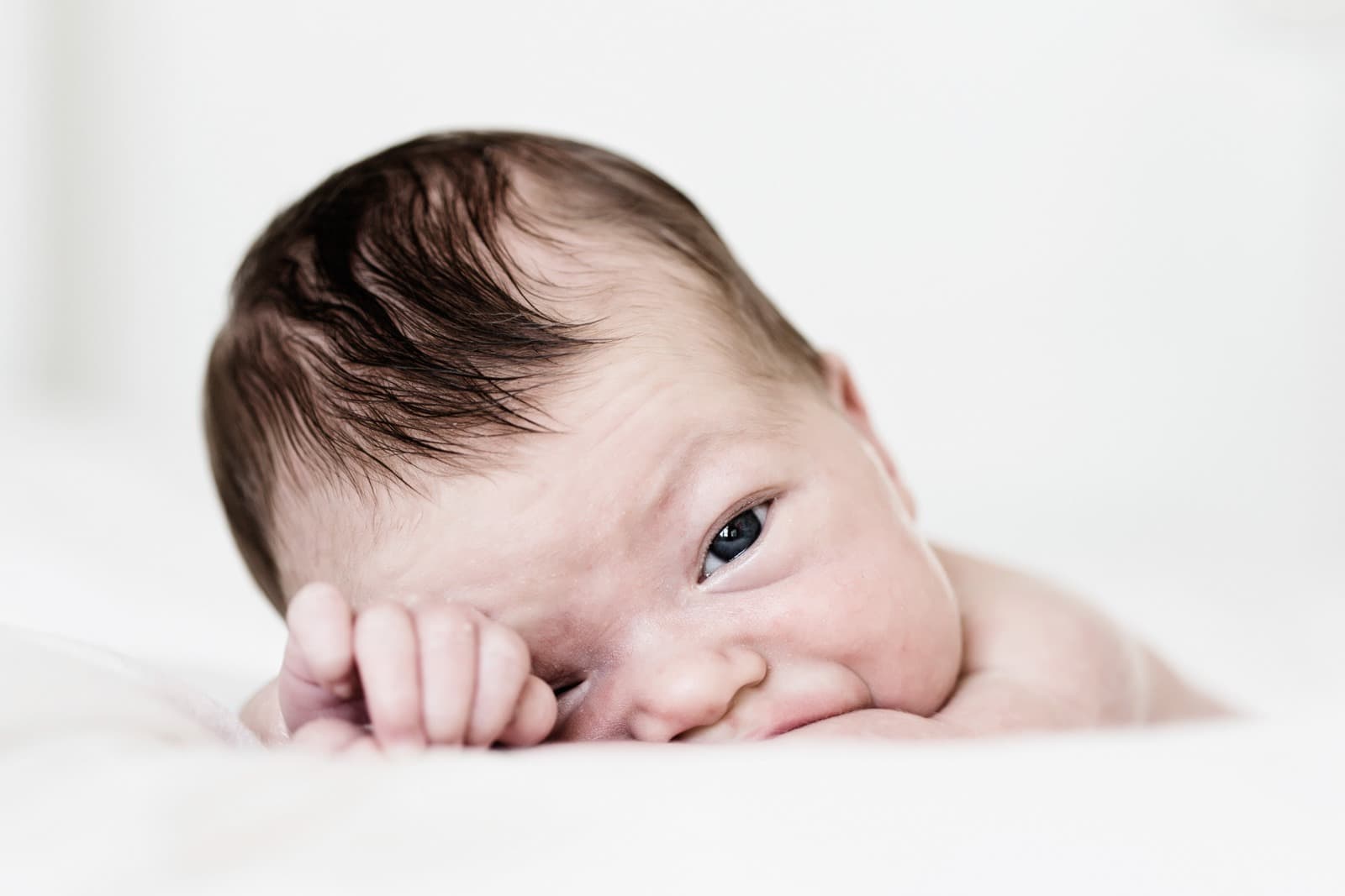 Nyfødt fotografering - en uge gammel