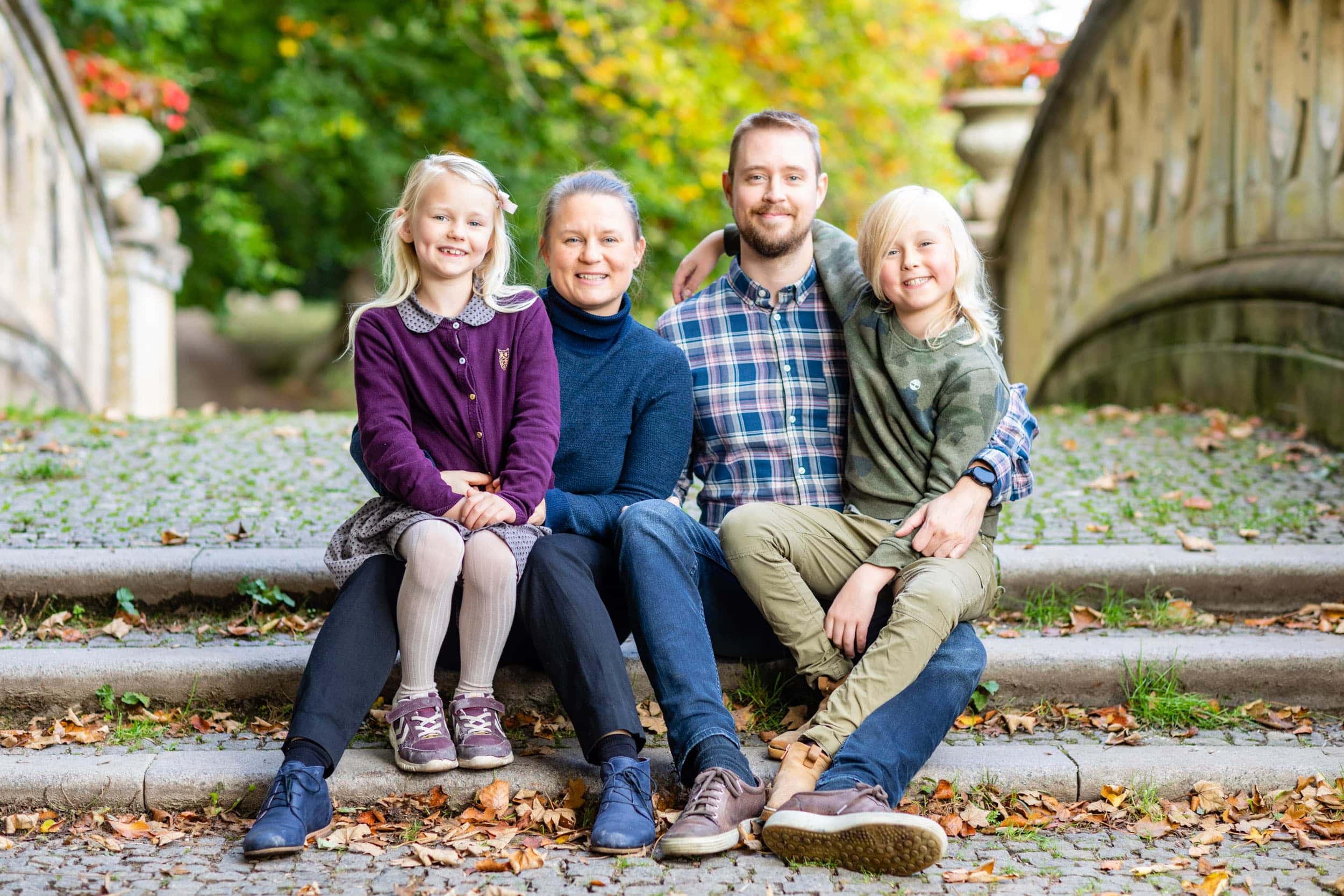 Familieportræt ved Aldershvile slotsruin